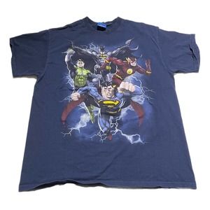 Y2K Justice league DC comics shirt size XL